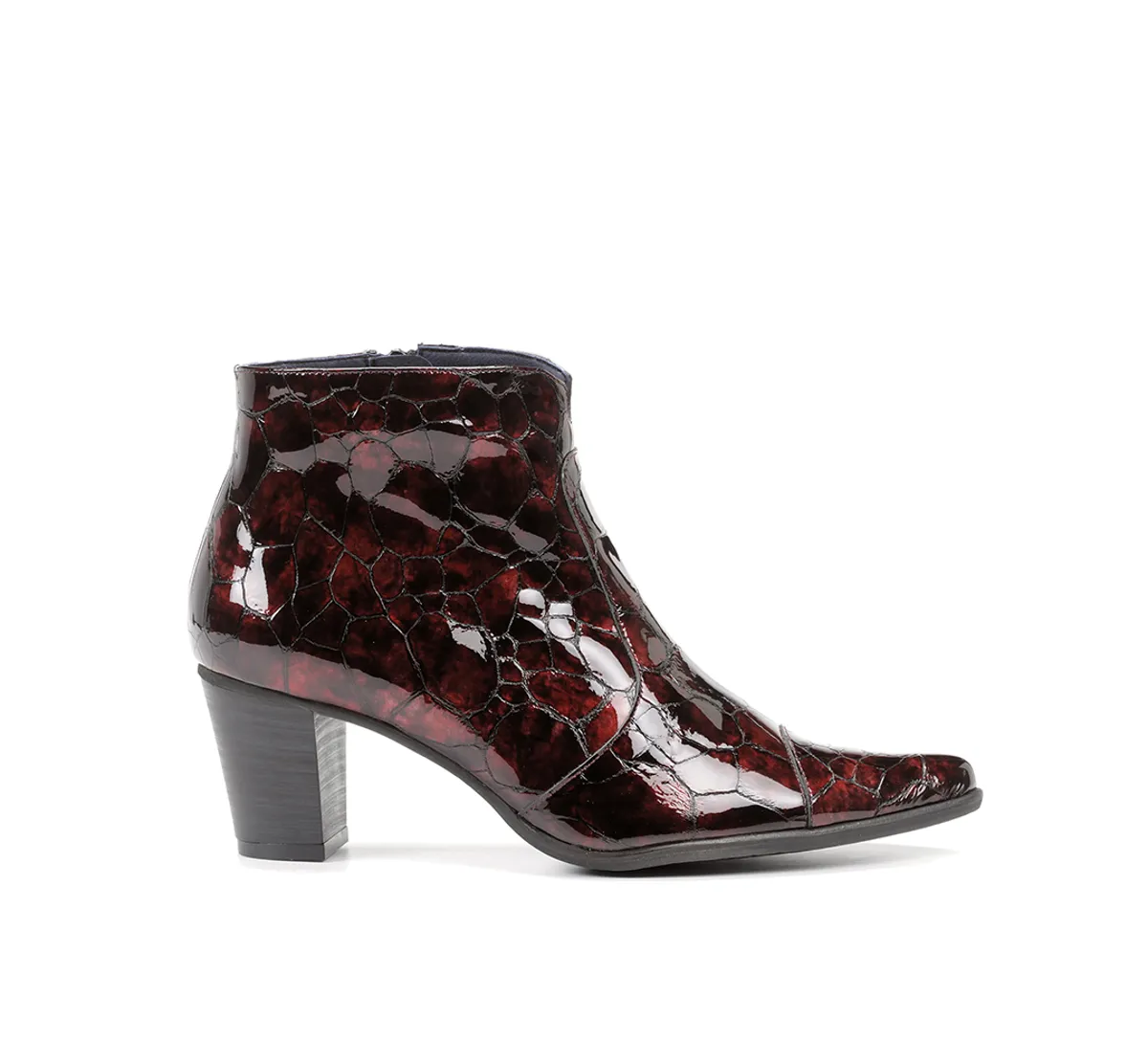 DEISY D8248 Burgundy Ankle Boot