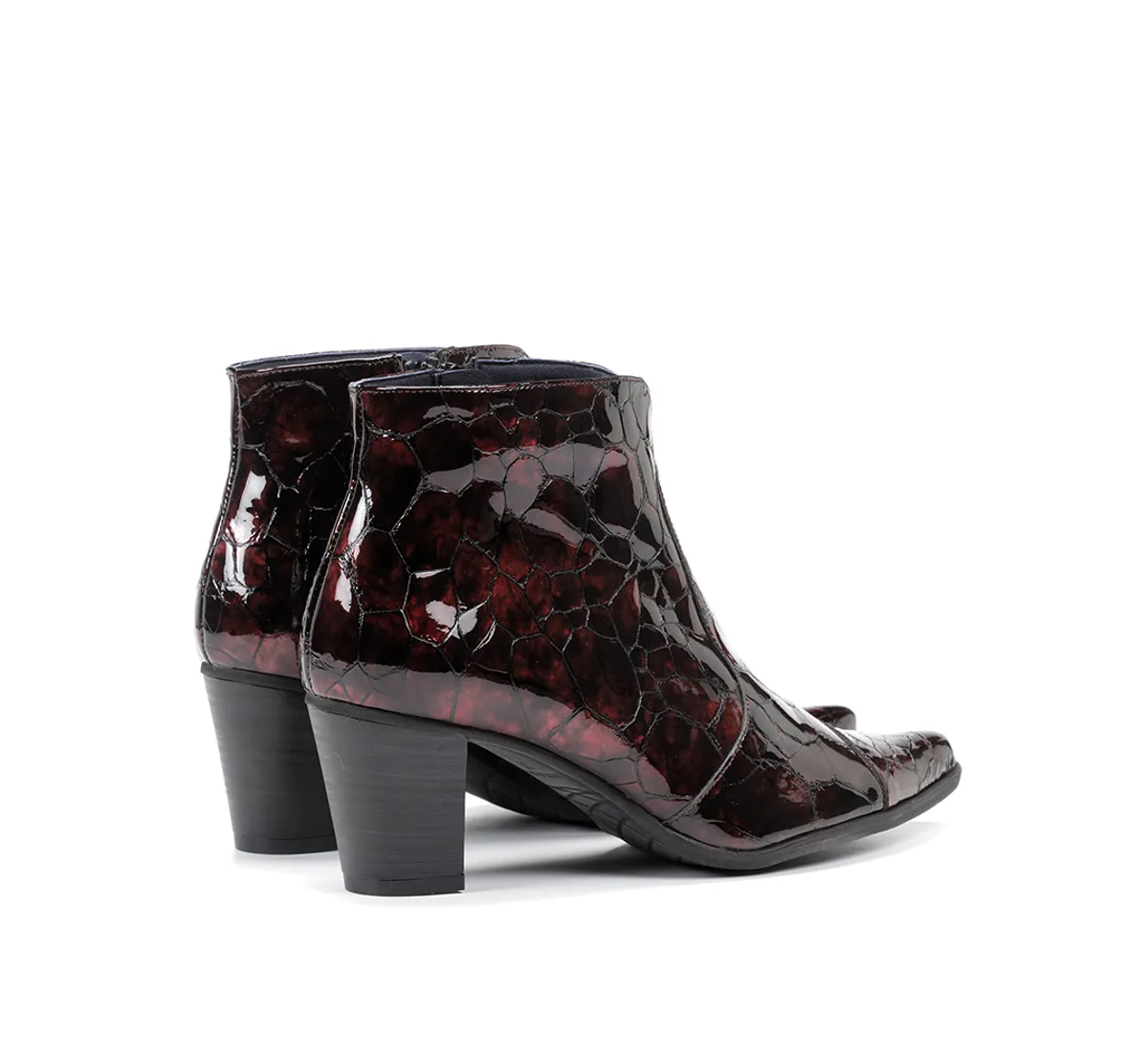 DEISY D8248 Burgundy Ankle Boot