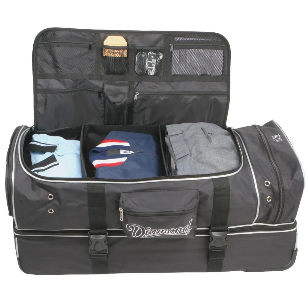 Diamond Deluxe Wheeled Pro Umpire Gear Bag: WHL DLX UMP 33 BAG