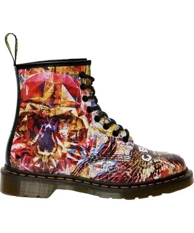 Dr. Martens Men's 1460 Cbgb Printed Boots In Multi/black