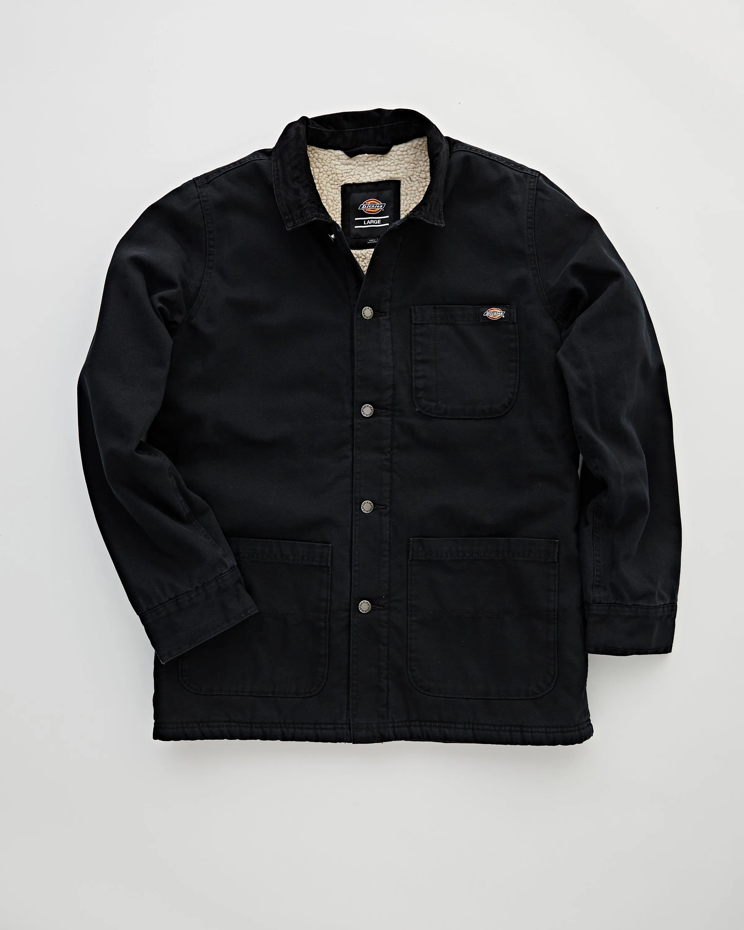 Duck Canvas Chore Coat Black