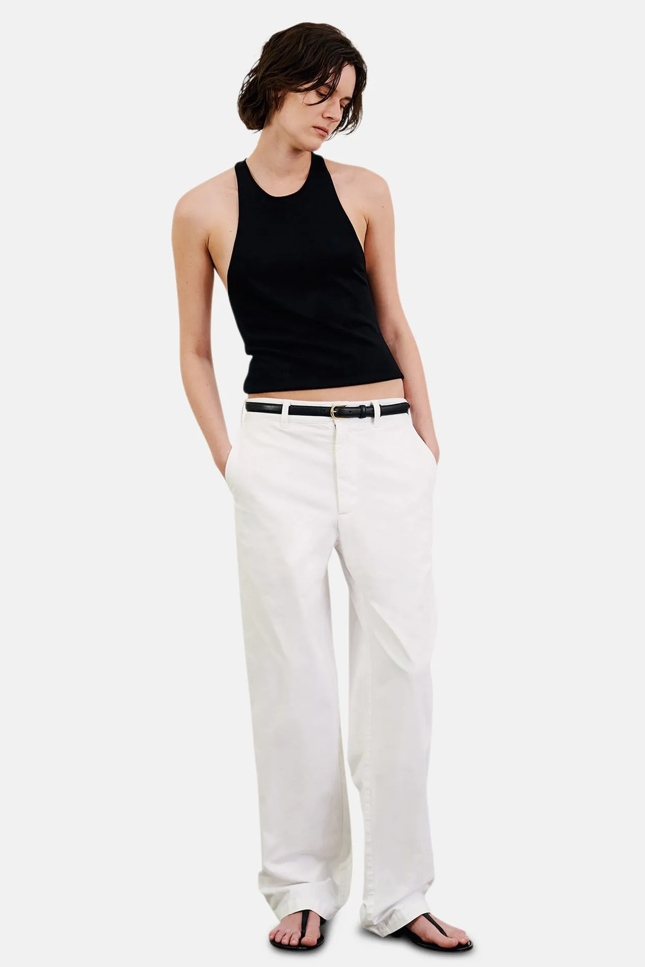 Eliot Boy Pant White