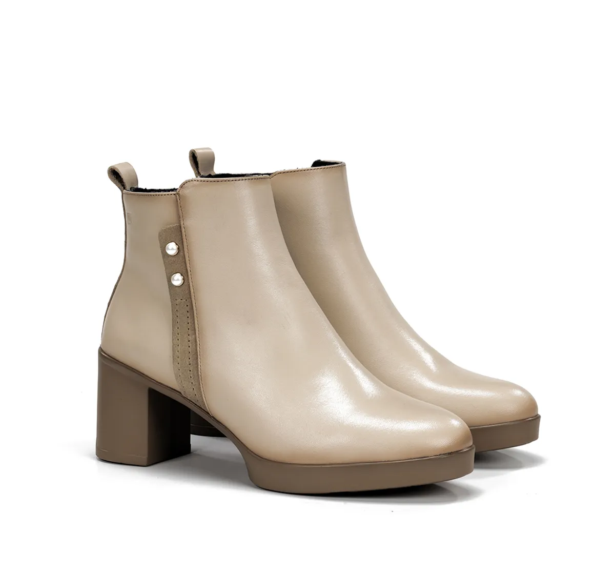 ELITE D9423 Taupe Ankle Boot