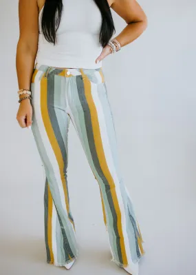 Emerie Multi Stripe Denim Pant FINAL SALE