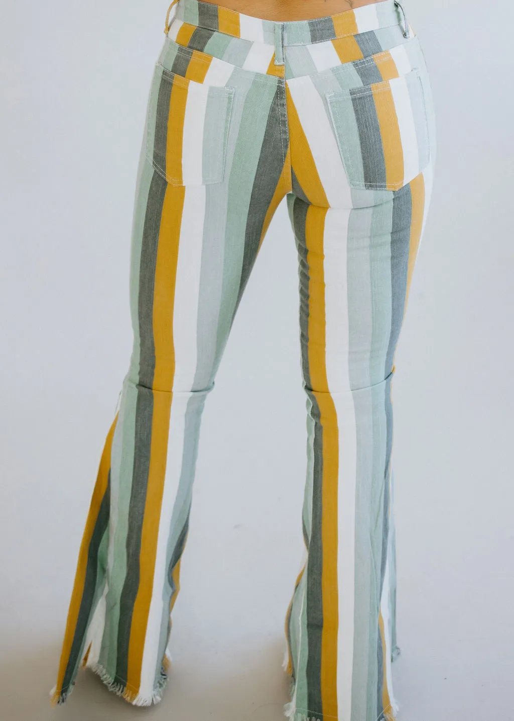 Emerie Multi Stripe Denim Pant FINAL SALE