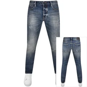 Emporio Armani J75 Slim Mid Wash Jeans Blue