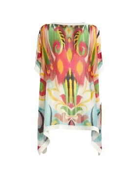 Etro Abstract Printed Draped Blouse