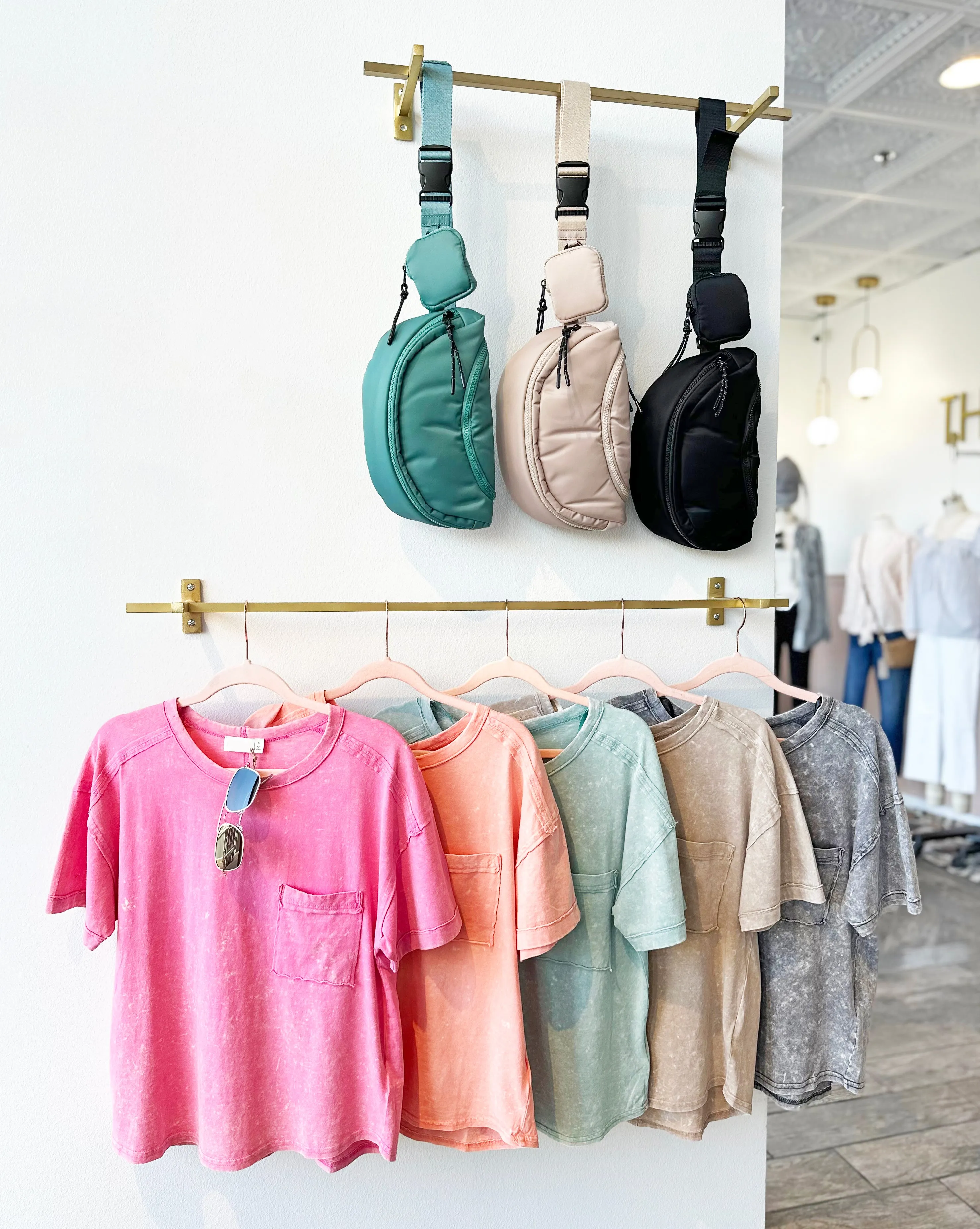 FINAL SALE - My Fave Mineral Wash Pocket Tees - 5 Colors!