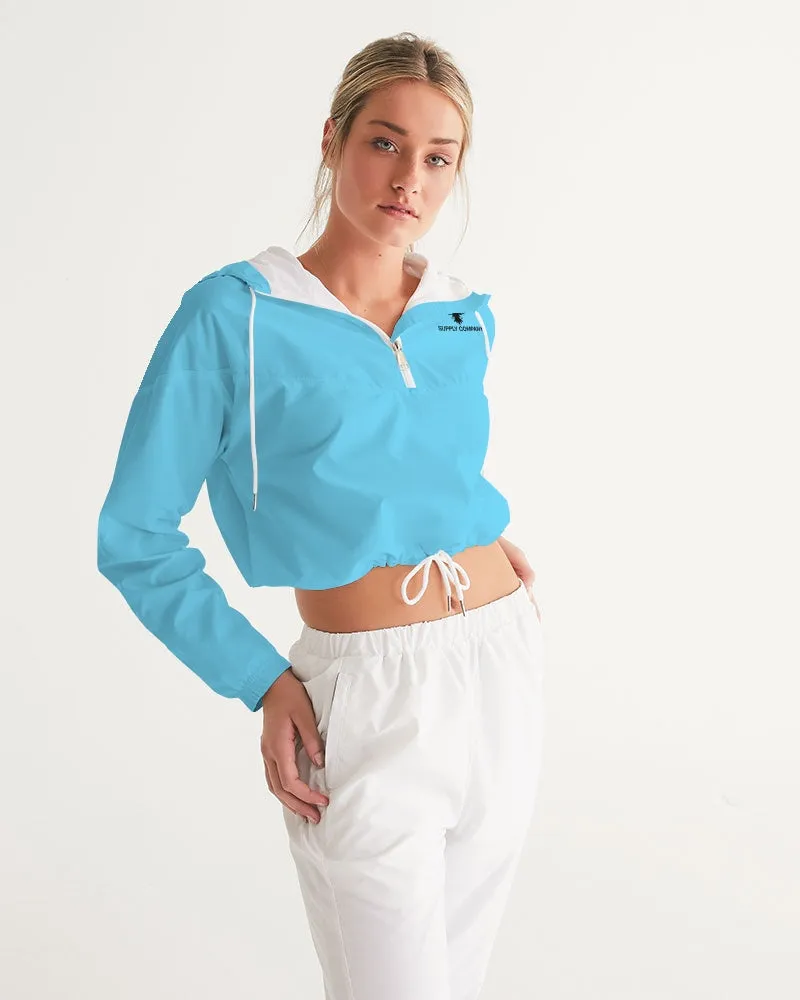 Find Your Coast Water Resistant Lightweight Cropped Windbreaker