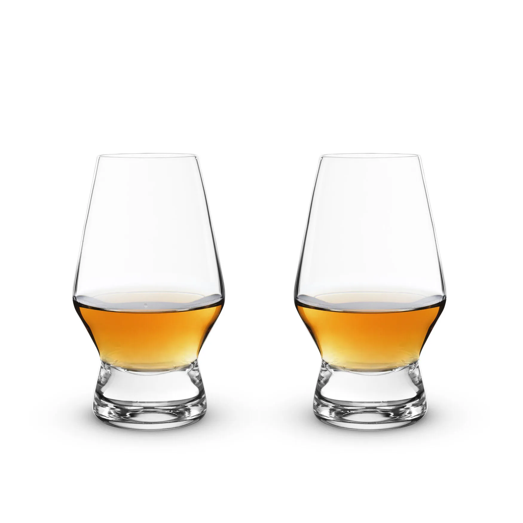 Footed Crystal Scotch Glasses