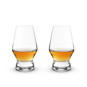 Footed Crystal Scotch Glasses