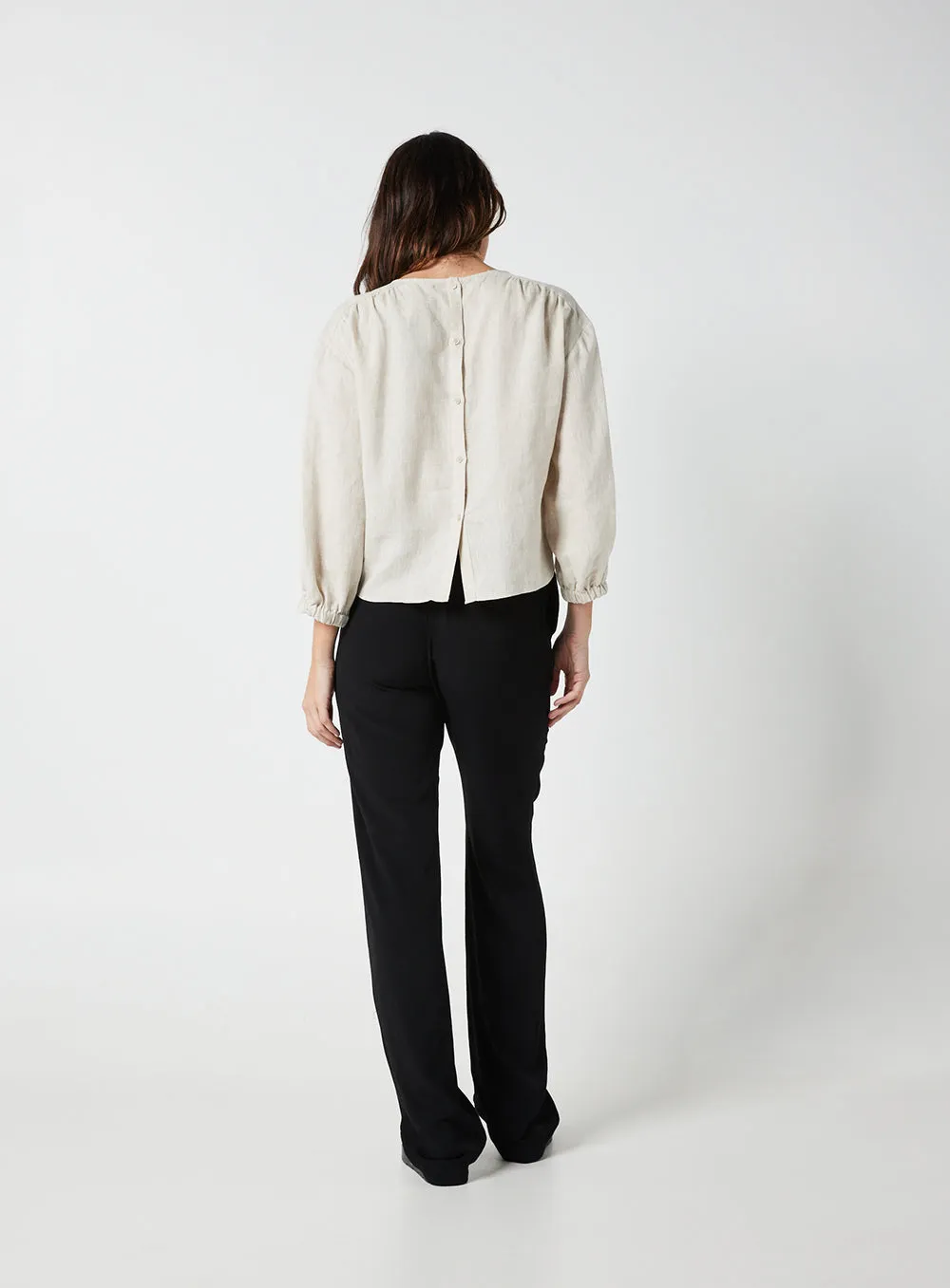 Freya Blouse-OATMEAL