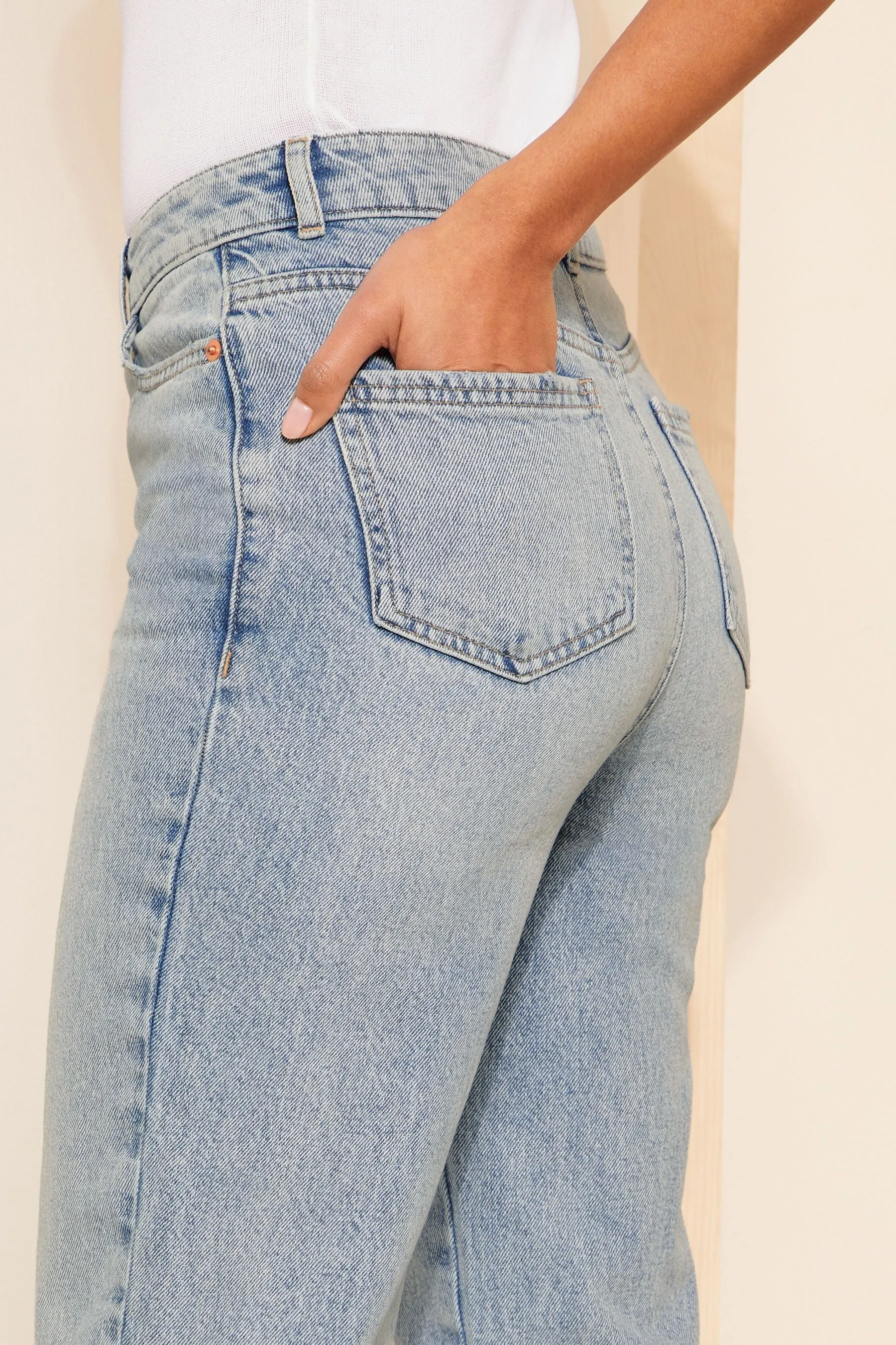 Friends Like These Bleach Blue Authentic Denim Straight Leg Jeans