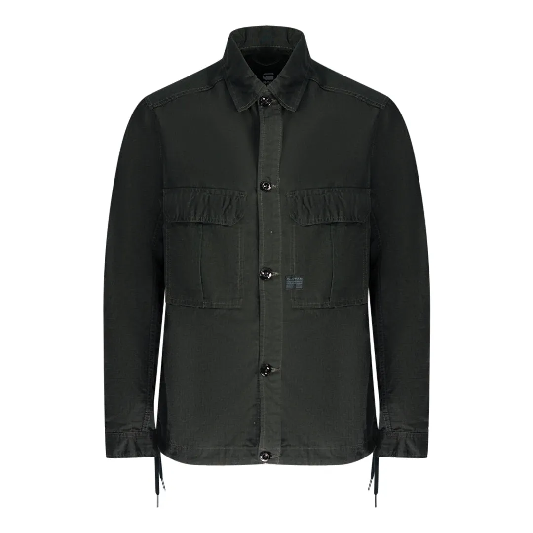 G Star Raw 2 Flap Pkt Relaxed Raven Jacket