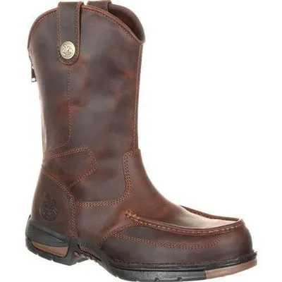 GB00226 GEORGIA BOOTS MEN'S 11 ATHENS ZIPPED BACK WORK BOOT