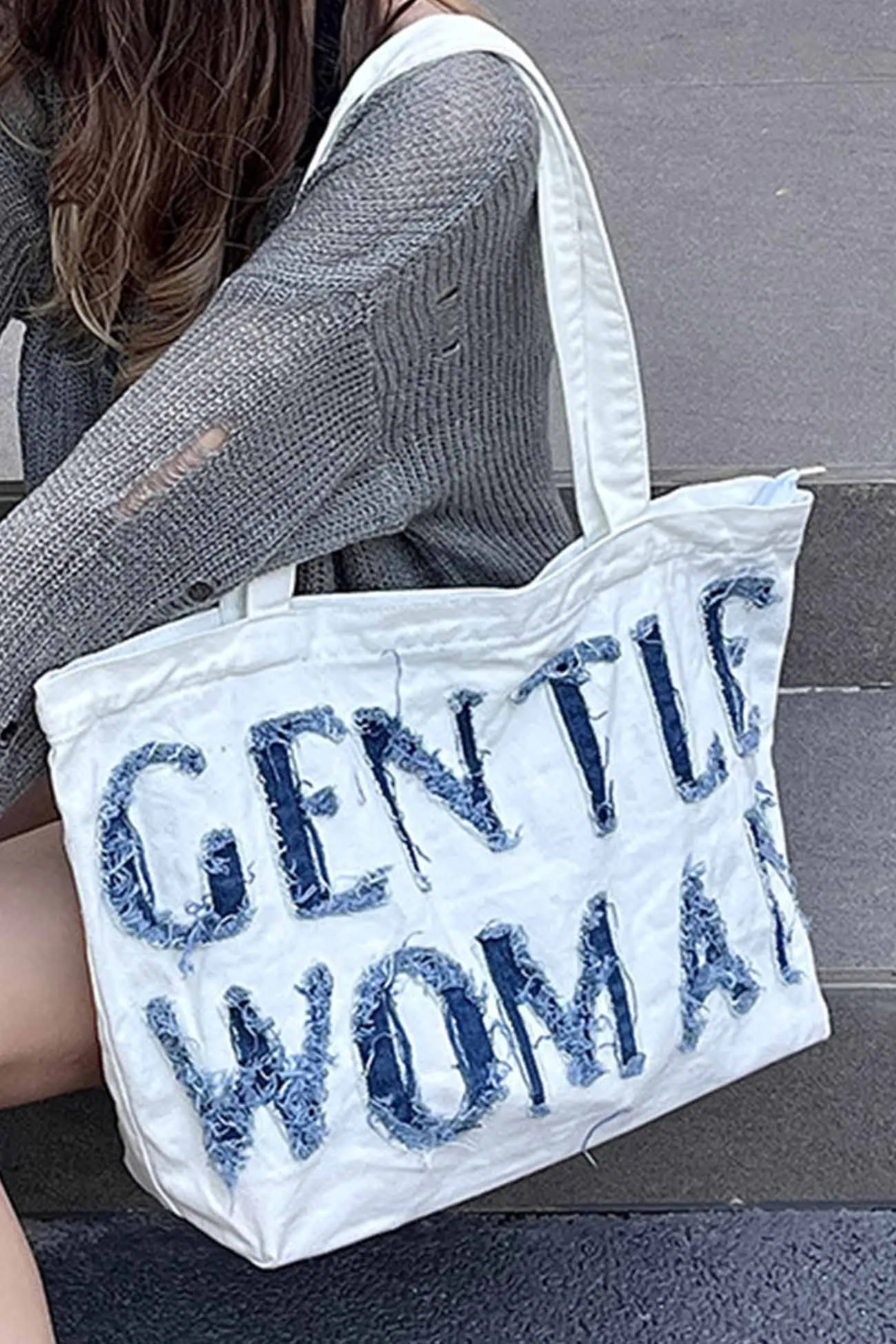 Gentle Woman Denim Hand Bag