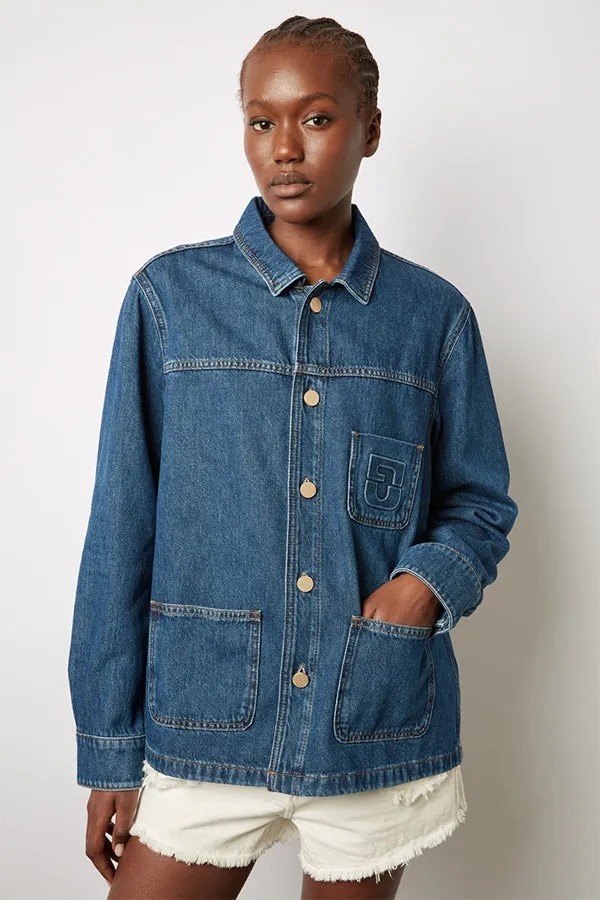 Gerard Darel BRIDGET RAW DENIM JACKET