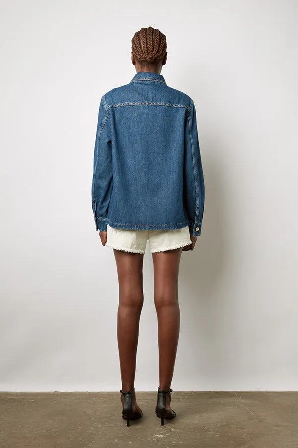 Gerard Darel BRIDGET RAW DENIM JACKET