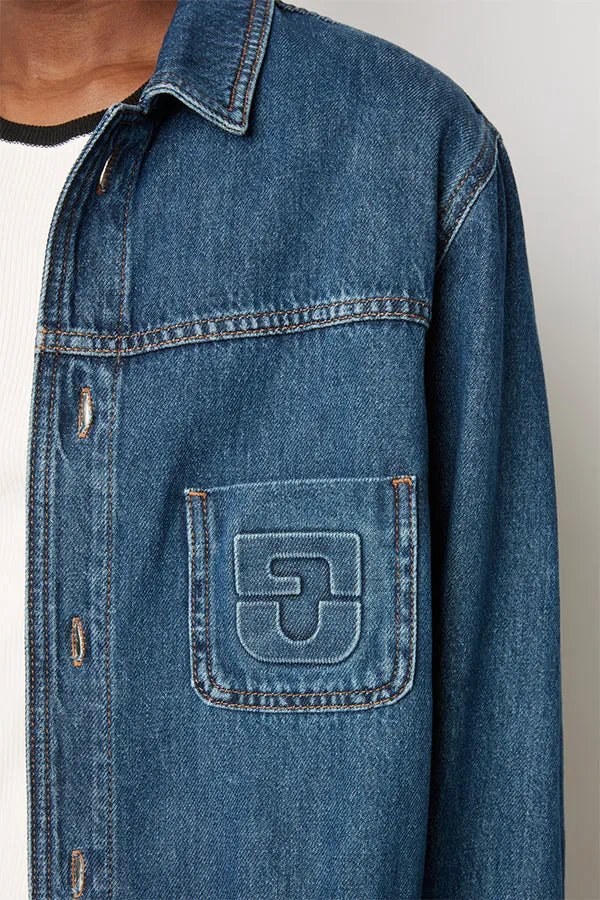 Gerard Darel BRIDGET RAW DENIM JACKET