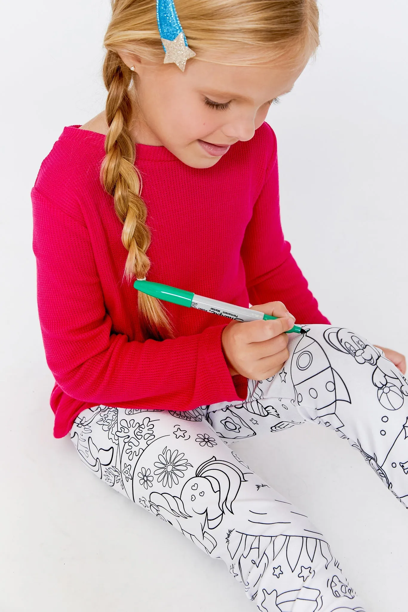 Girls Leggings in Coloring Book