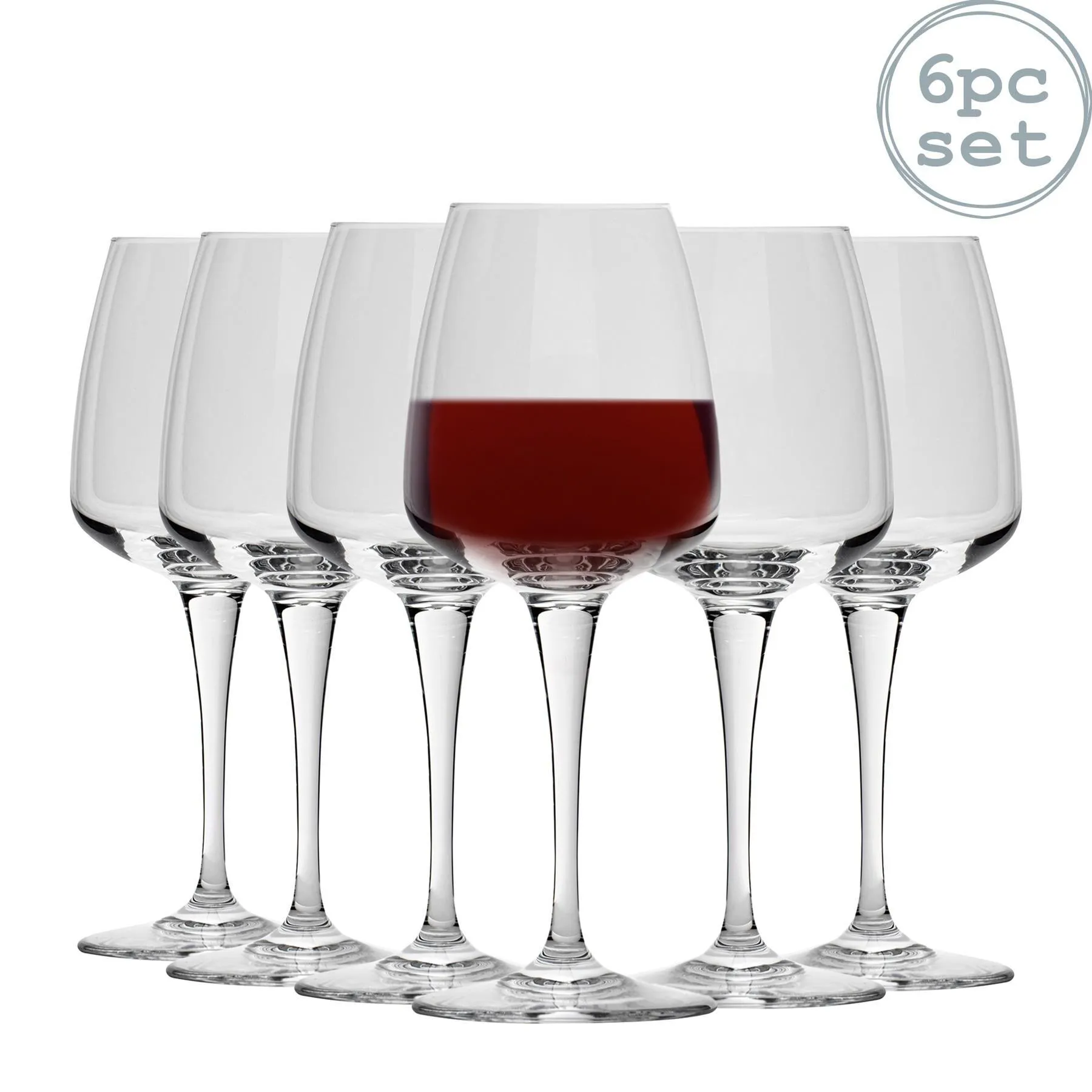 Glassware | Aurum Red Wine Glasses - 520ml - Pack of 6 | Bormioli Rocco