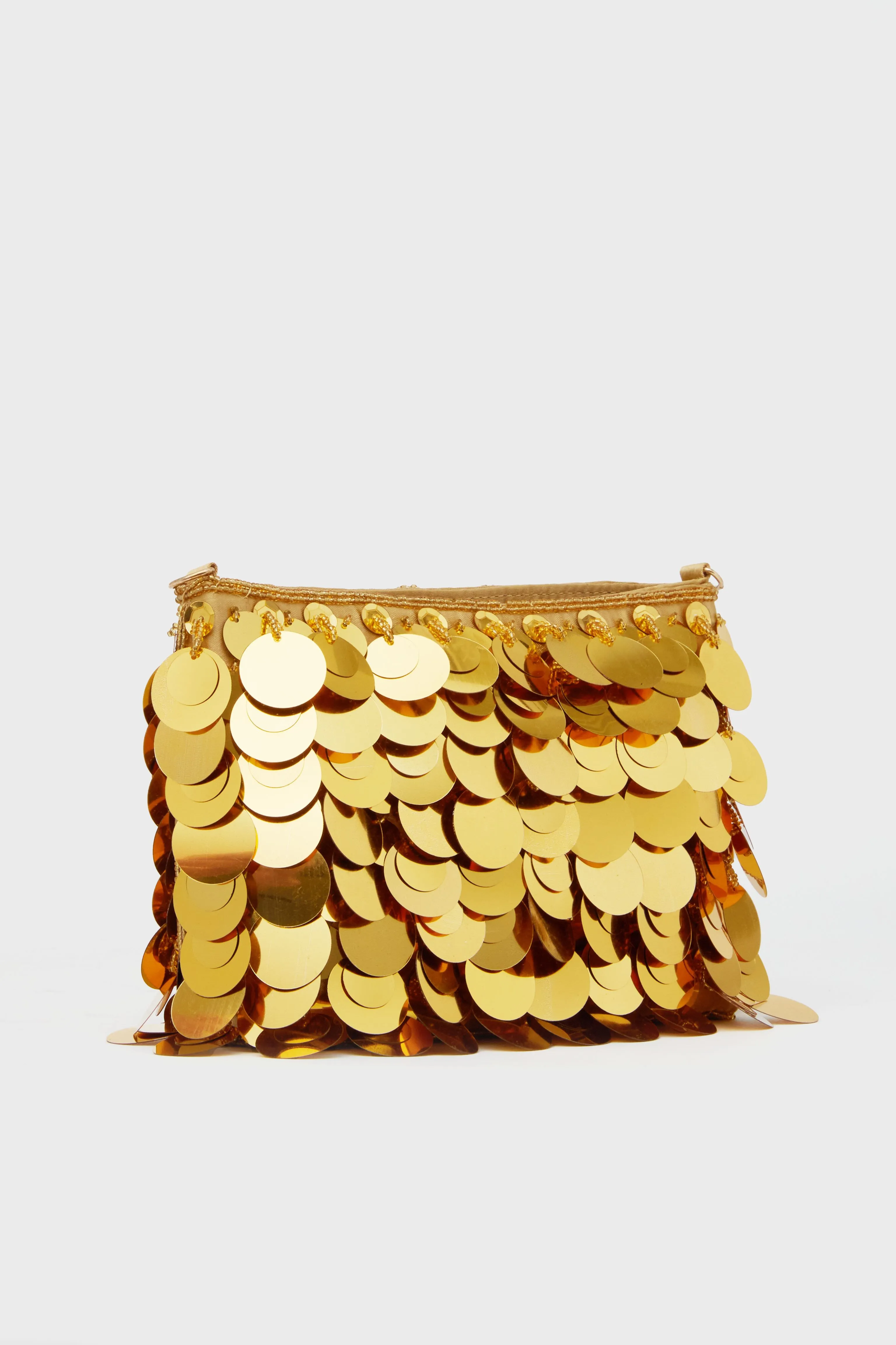 Gold Gemma Sequin Bag