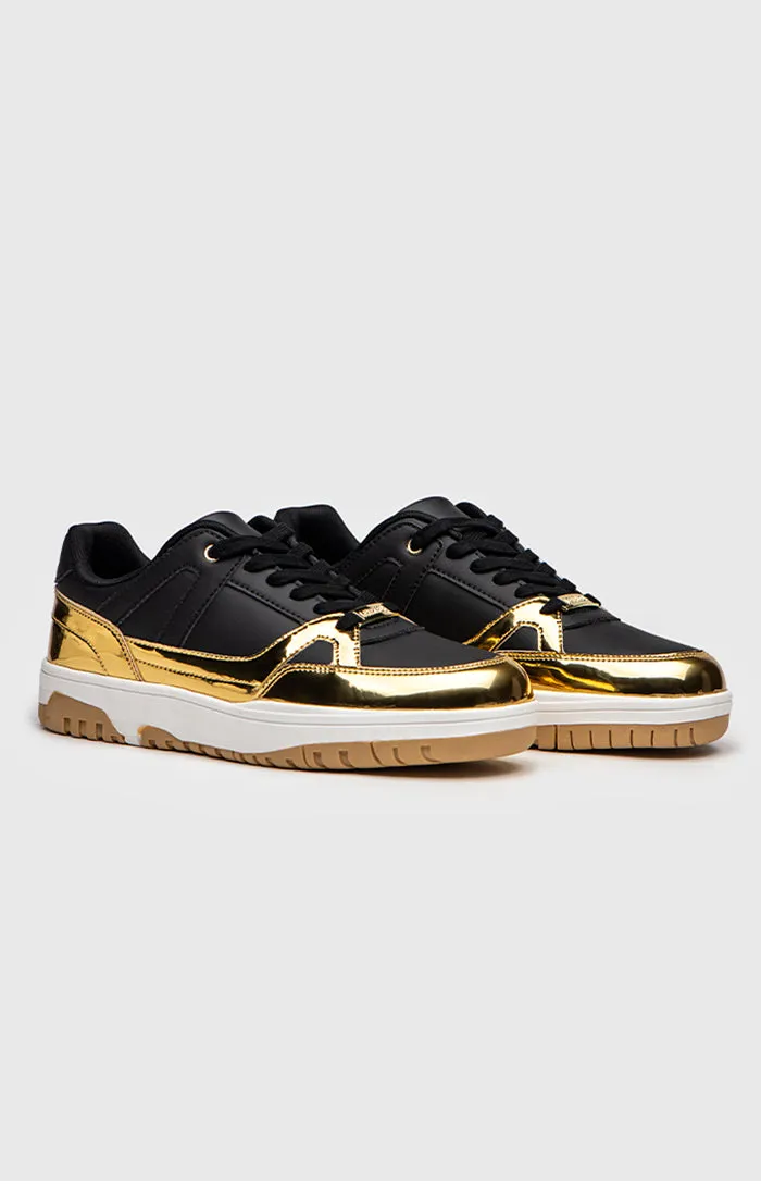 Gold Luxe Track Sneakers