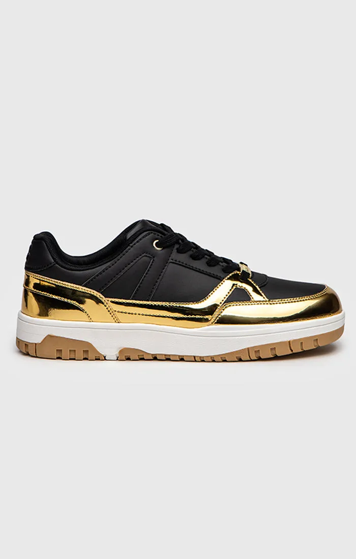 Gold Luxe Track Sneakers