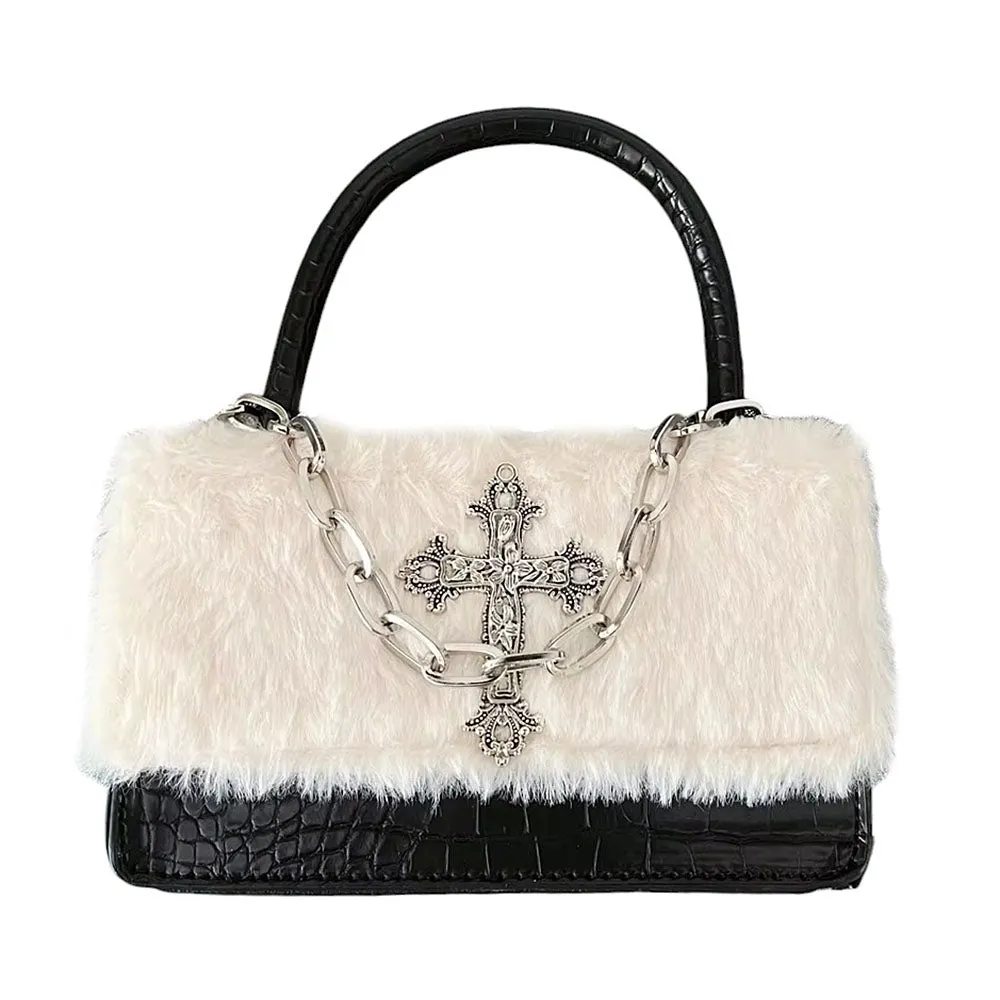 Gothic Aesthetic Fuzzy Bag