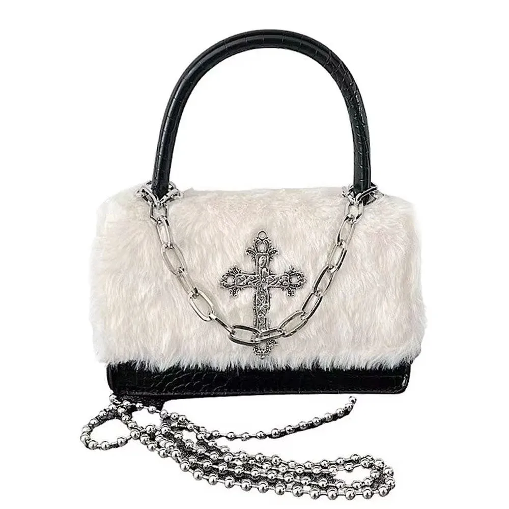 Gothic Aesthetic Fuzzy Bag