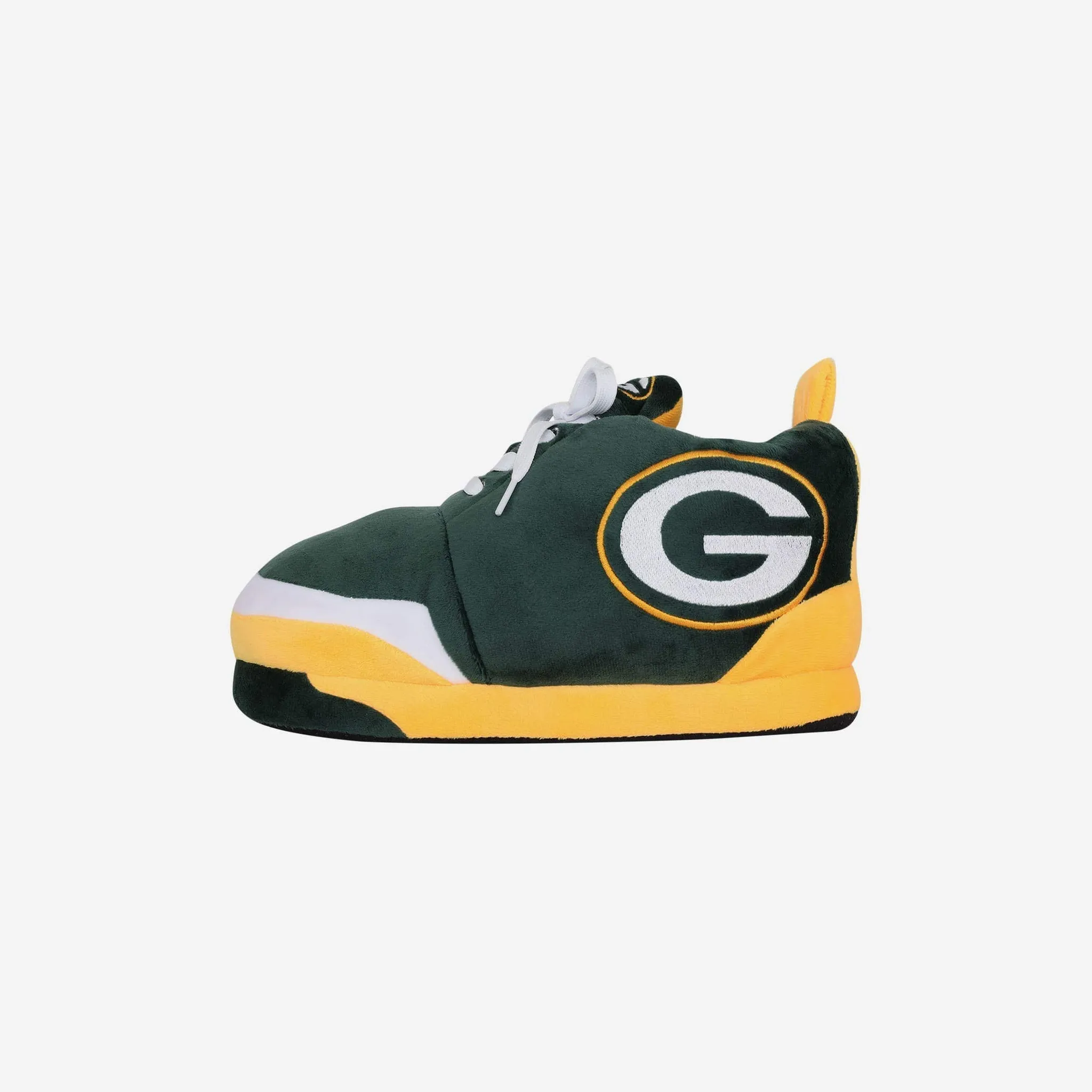 Green Bay Packers Youth Plush Sneaker Slipper, Small