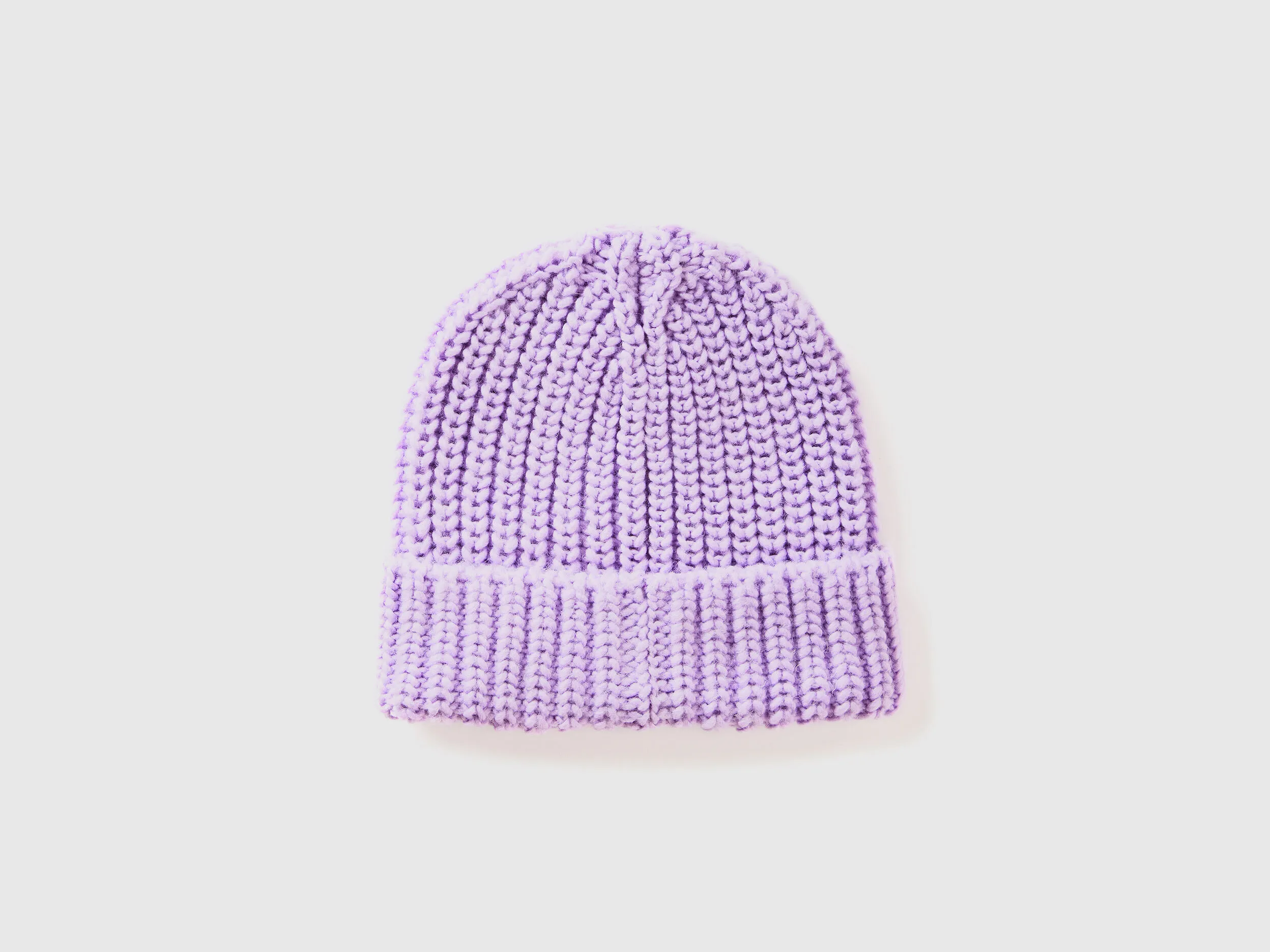 Hat with rhinestone logo - Lilac | Benetton