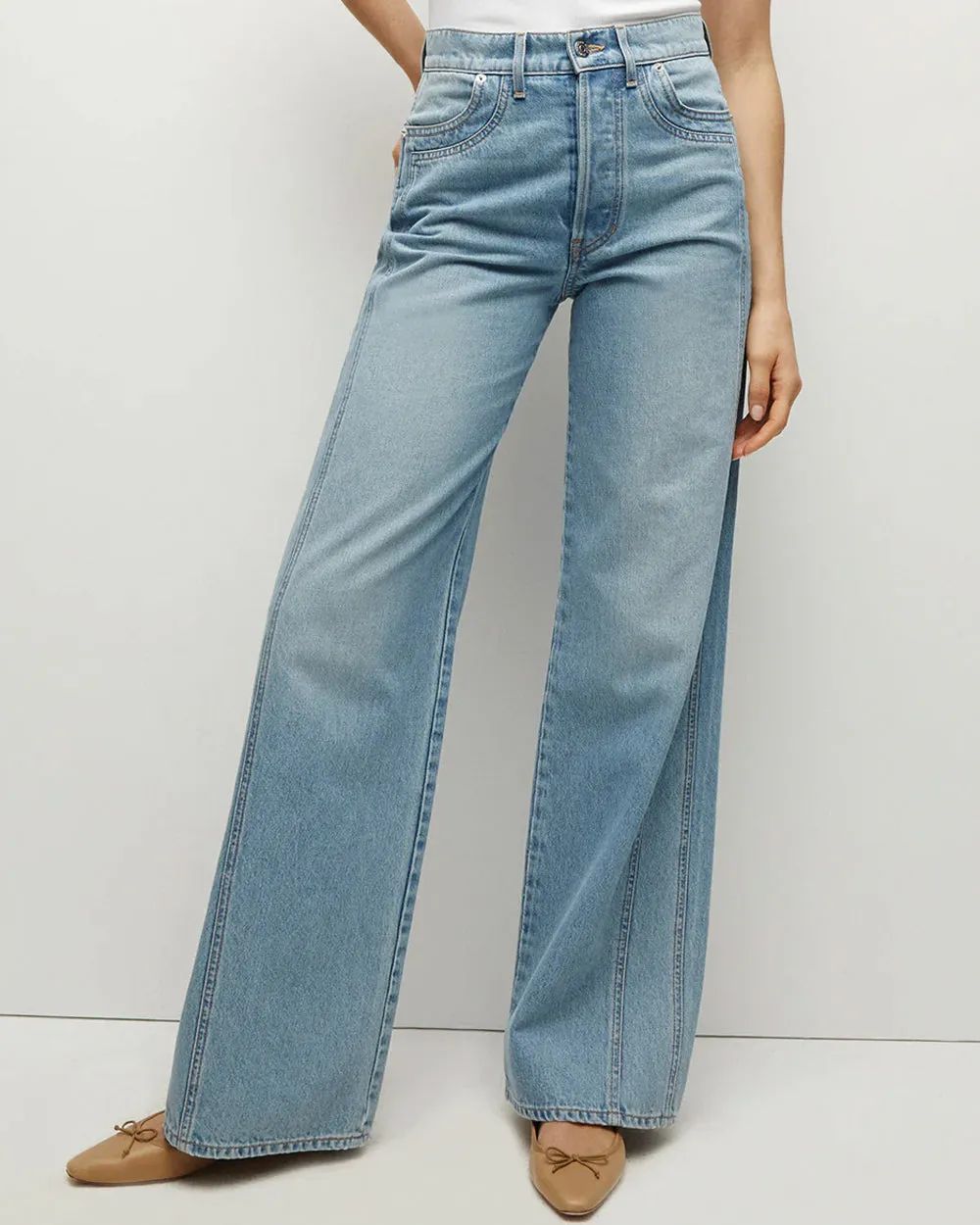 High Rise Taylor Wide Leg Jean in Nova