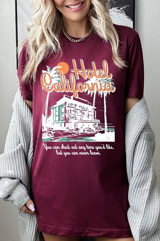 Hotel California Beach Summer Graphic T Shirts