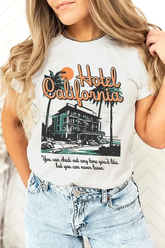 Hotel California Beach Summer Graphic T Shirts