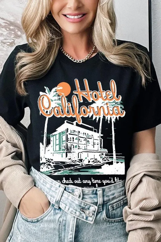 Hotel California Beach Summer Graphic T Shirts