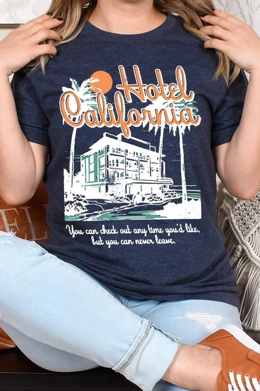 Hotel California Beach Summer Graphic T Shirts