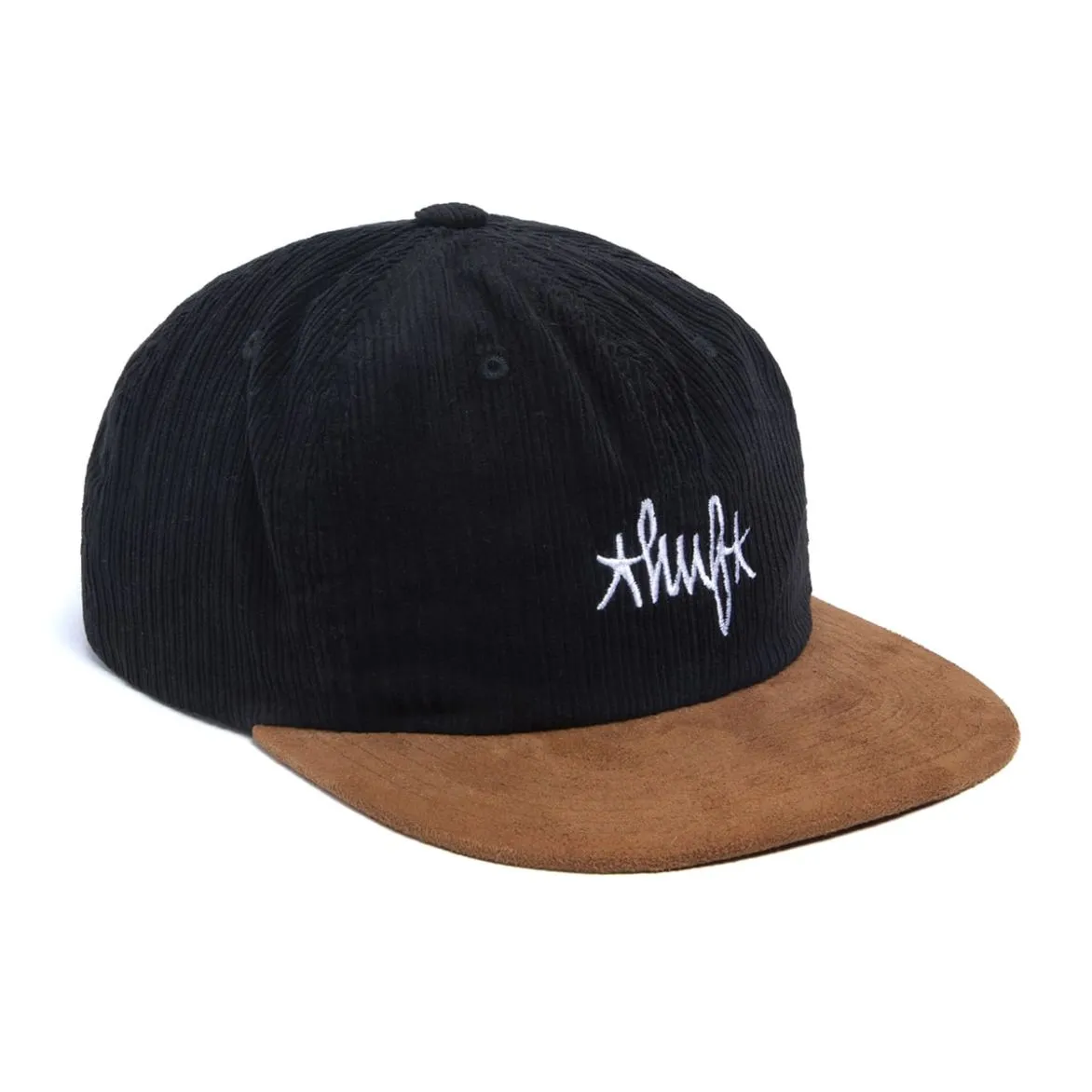 HUF LANDMARK CORD 6 PANEL HAT // BLACK