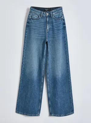 Indigo Wide Leg Jeans | Women | George at ASDA