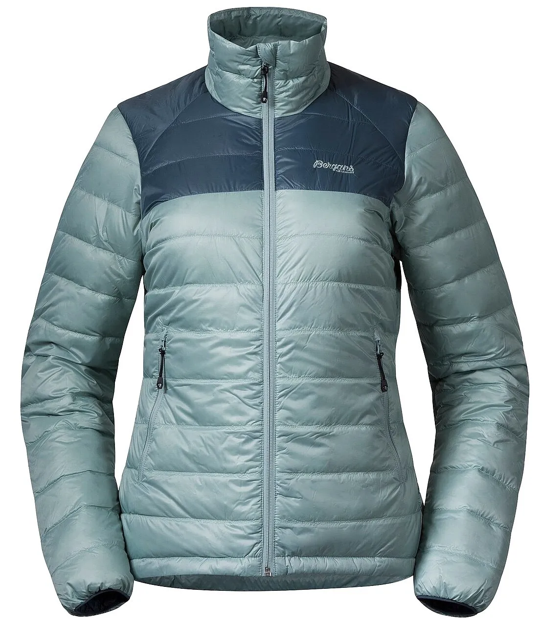 jacket Bergans Røros Light Insulated - Misty Forest/Orion Blue - women´s