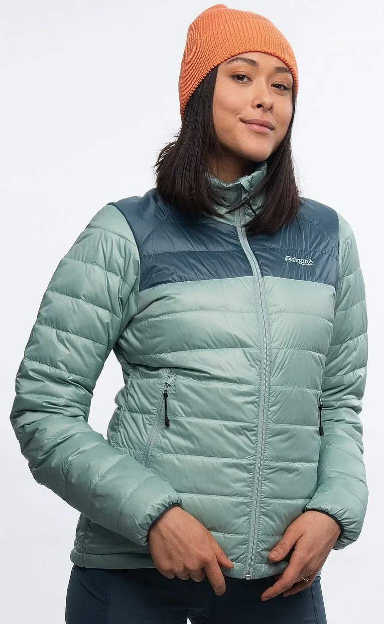 jacket Bergans Røros Light Insulated - Misty Forest/Orion Blue - women´s