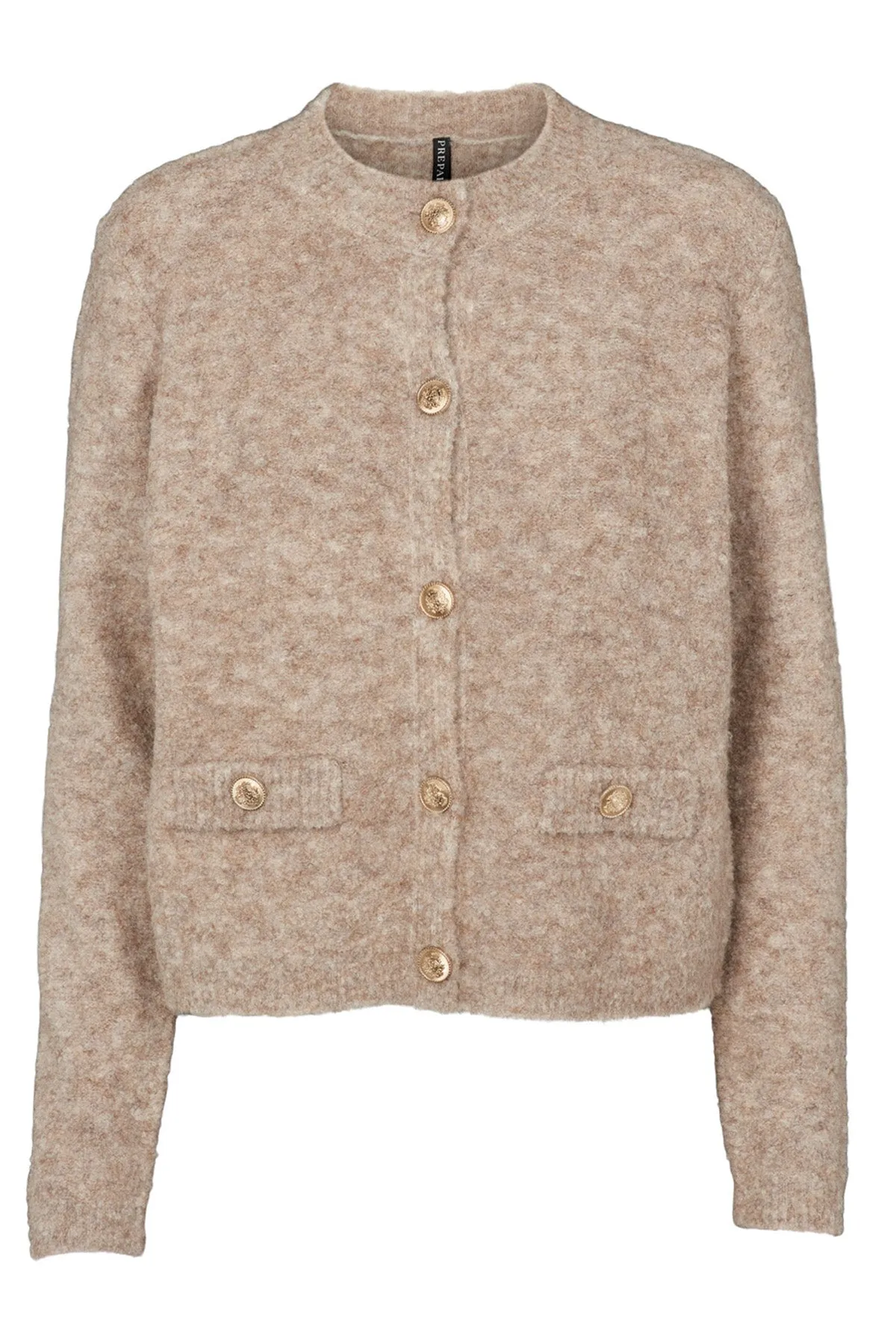 Jessica Knit jacket 2465 | Sand | Strik fra Prepair