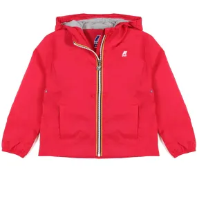 K-Way Berry Red Marguerite Stretch Jersey Jacket