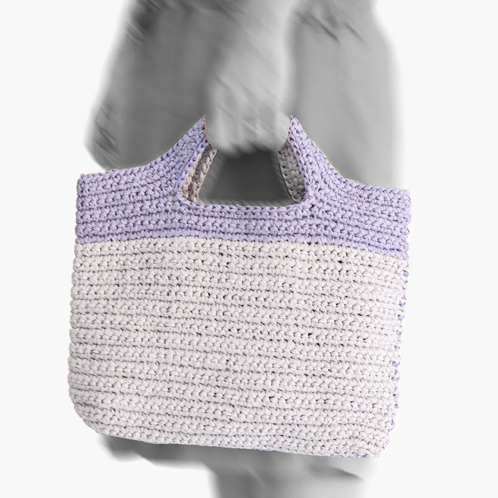    Karakoram - Small Crochet Bag - Lilac