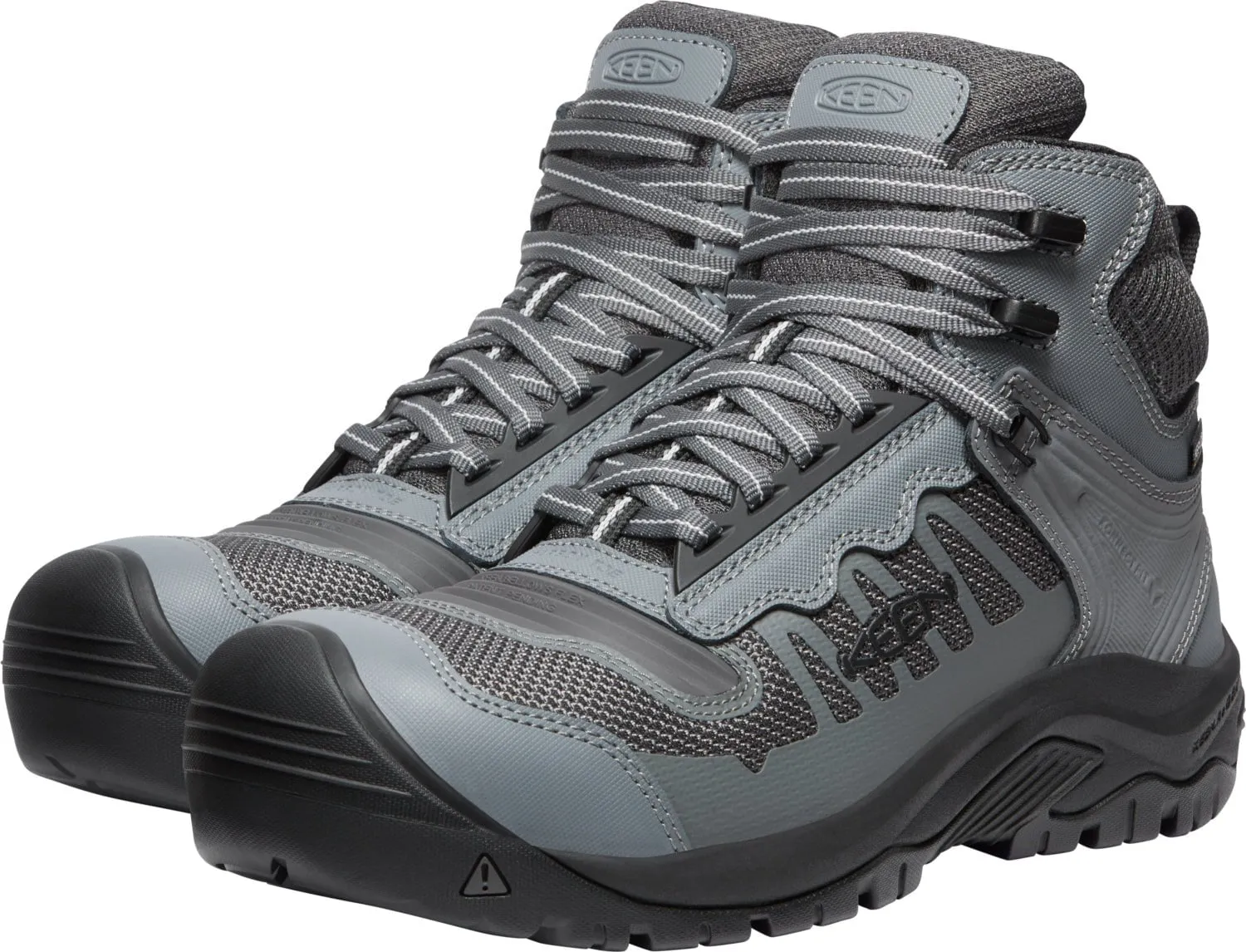 Keen Utility Mens Reno Mid KBF WP Magnet/Black Leather Work Boots