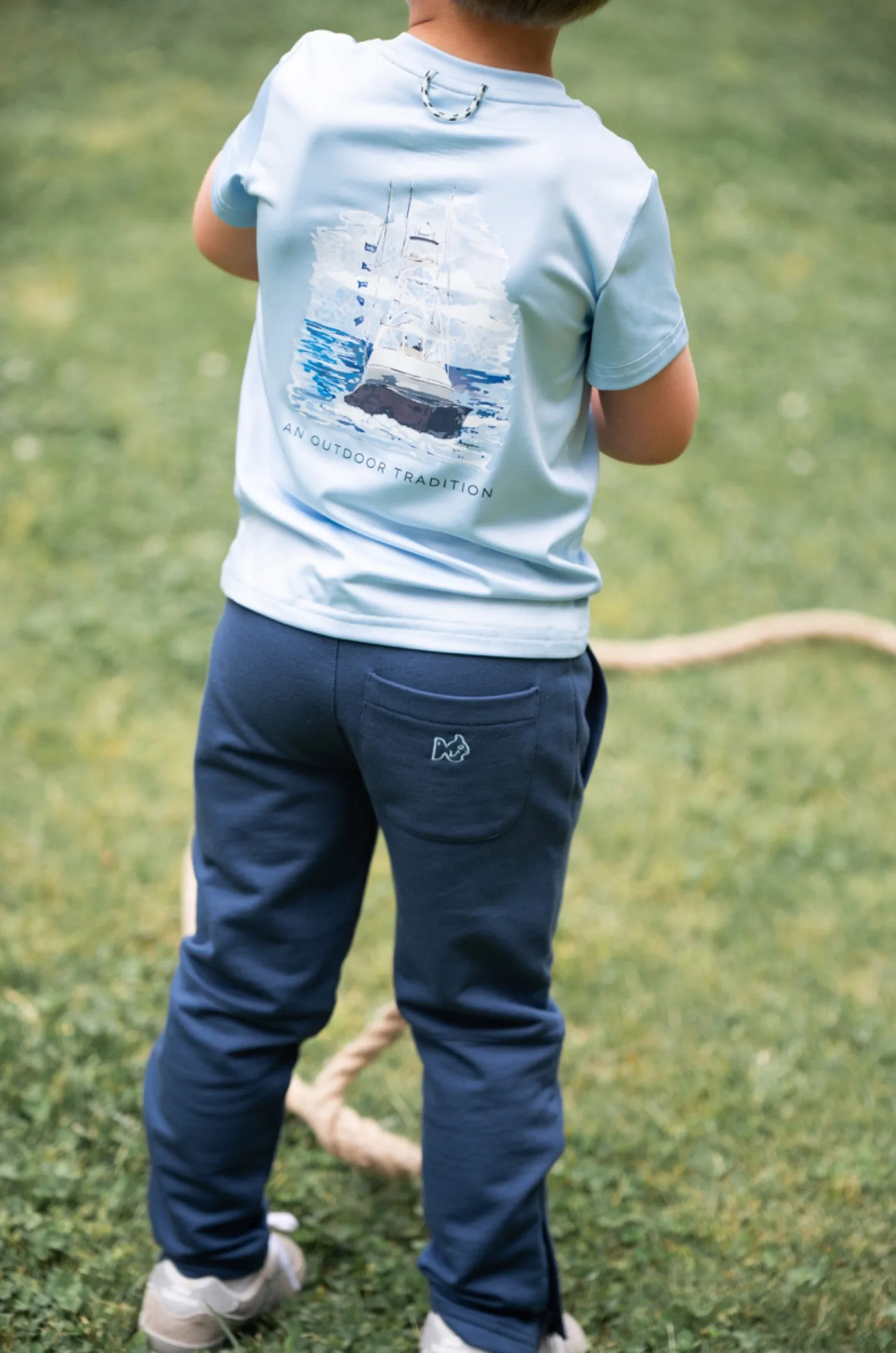 Kids Sunday Funday Jogger Pant in Big Dipper Navy