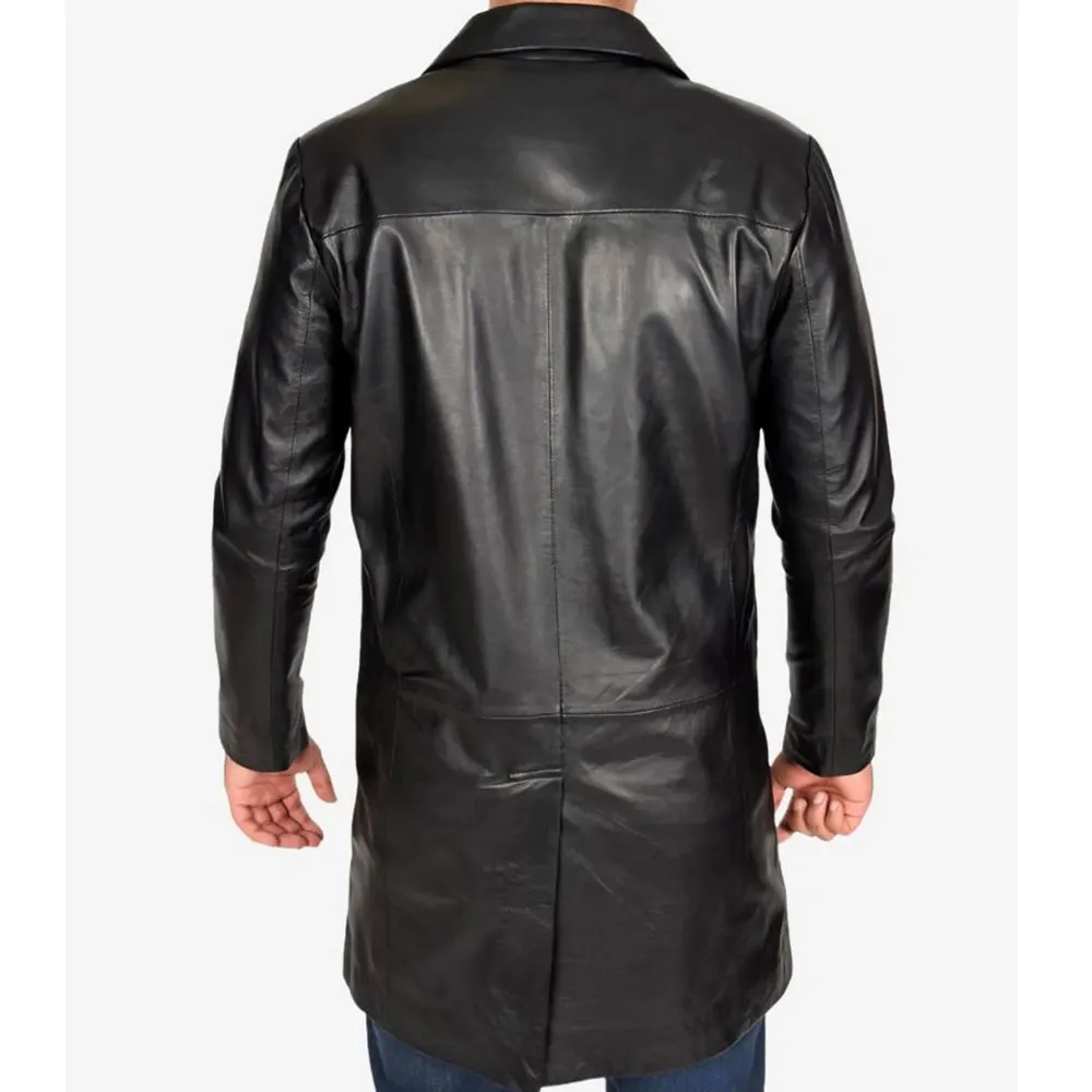 Kurt Cobain Leather Coat