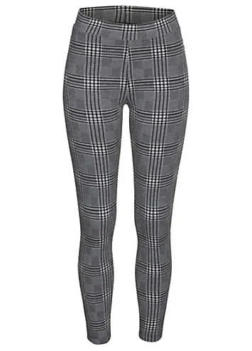 LASCANA Checked Leggings | Grattan