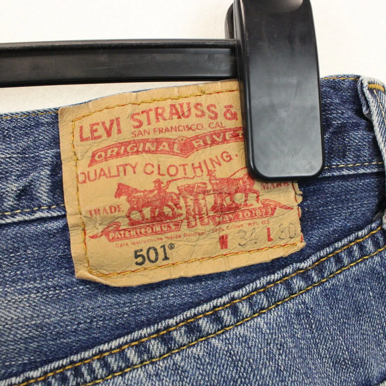 LEVIS 501 Jeans Mid Blue | W34 L30