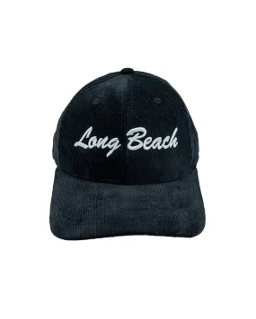 Long Beach Black Corduroy Baseball Hat